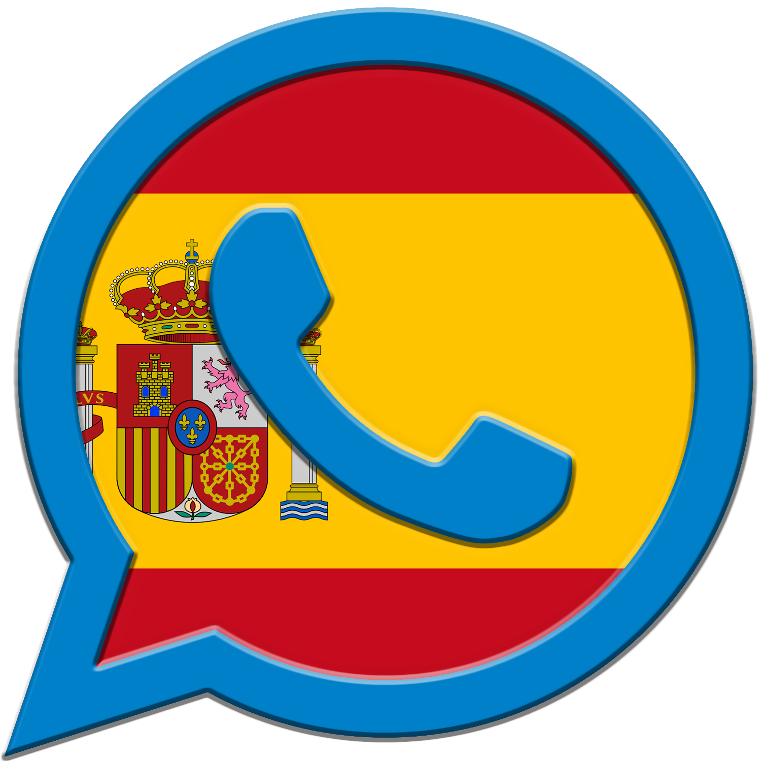 icono de bandera española para mantenimiento de piscinas